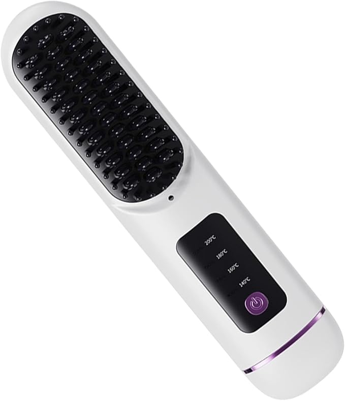 Brosse Lissante Chauffante Sans Fil Rechargeable