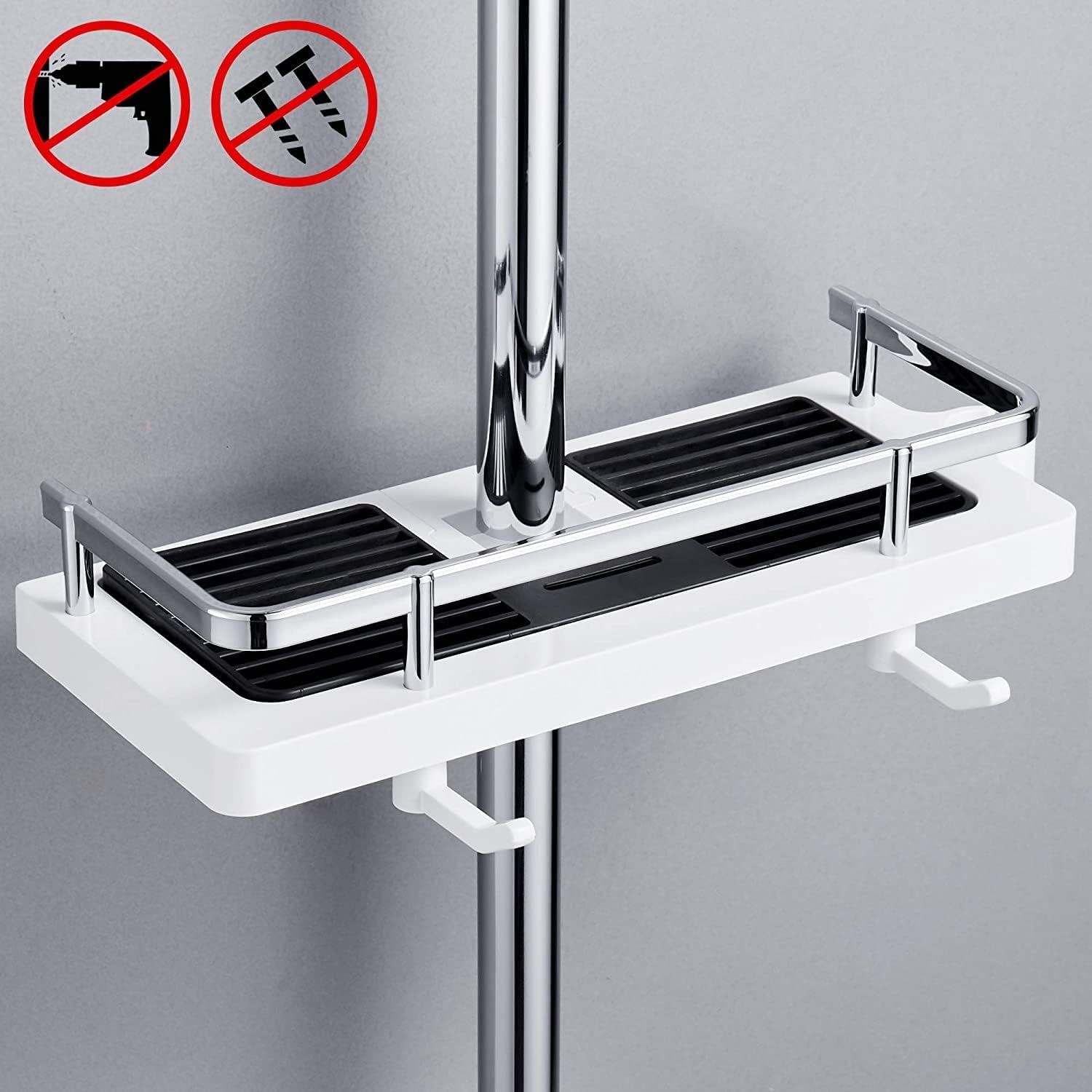 Étagère Murale de Douche Adhésive Sans Perçage