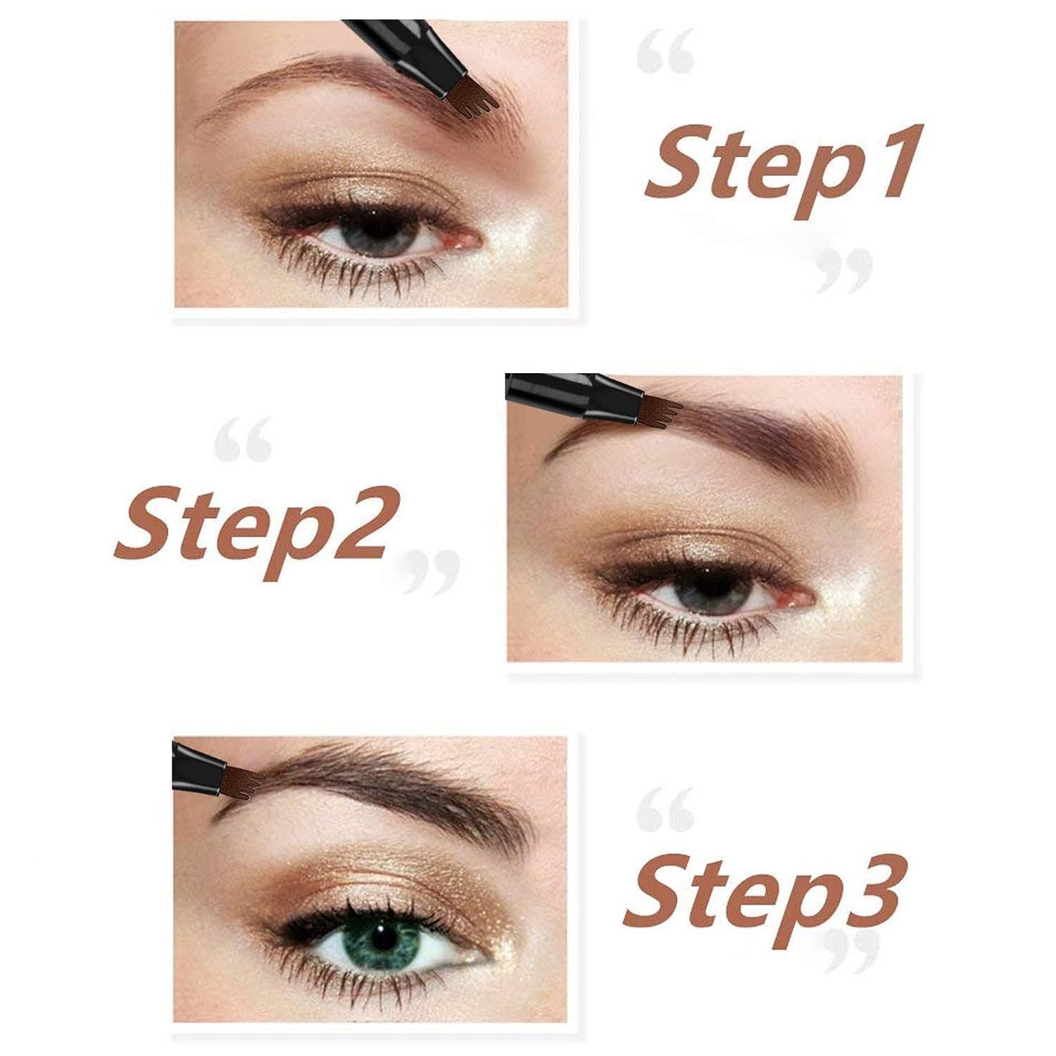 Feutre Microblading Sourcils 4 Pointes Imperméable